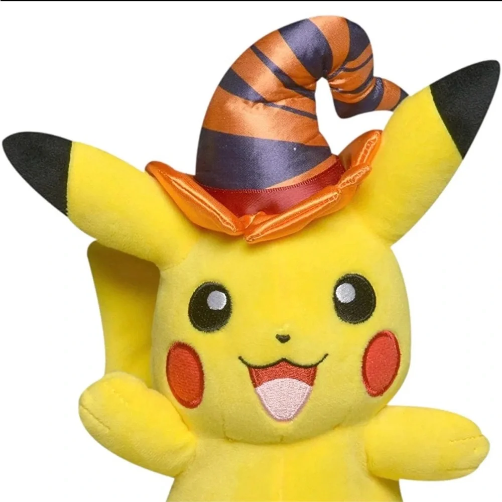 Pokemon Pikachu with Witch Hat Halloween Plush 8